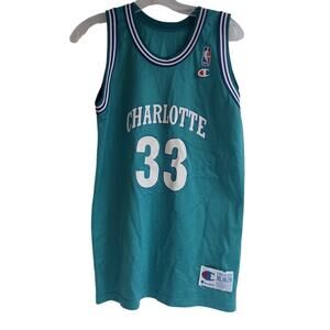 Vintage Alonzo Mourning #33 Charlotte Hornets NBA Champion Jersey Youth XL(18-20
